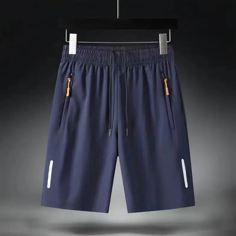 Summer Ice Silk Quick Dry Breathable Running Gym Shorts