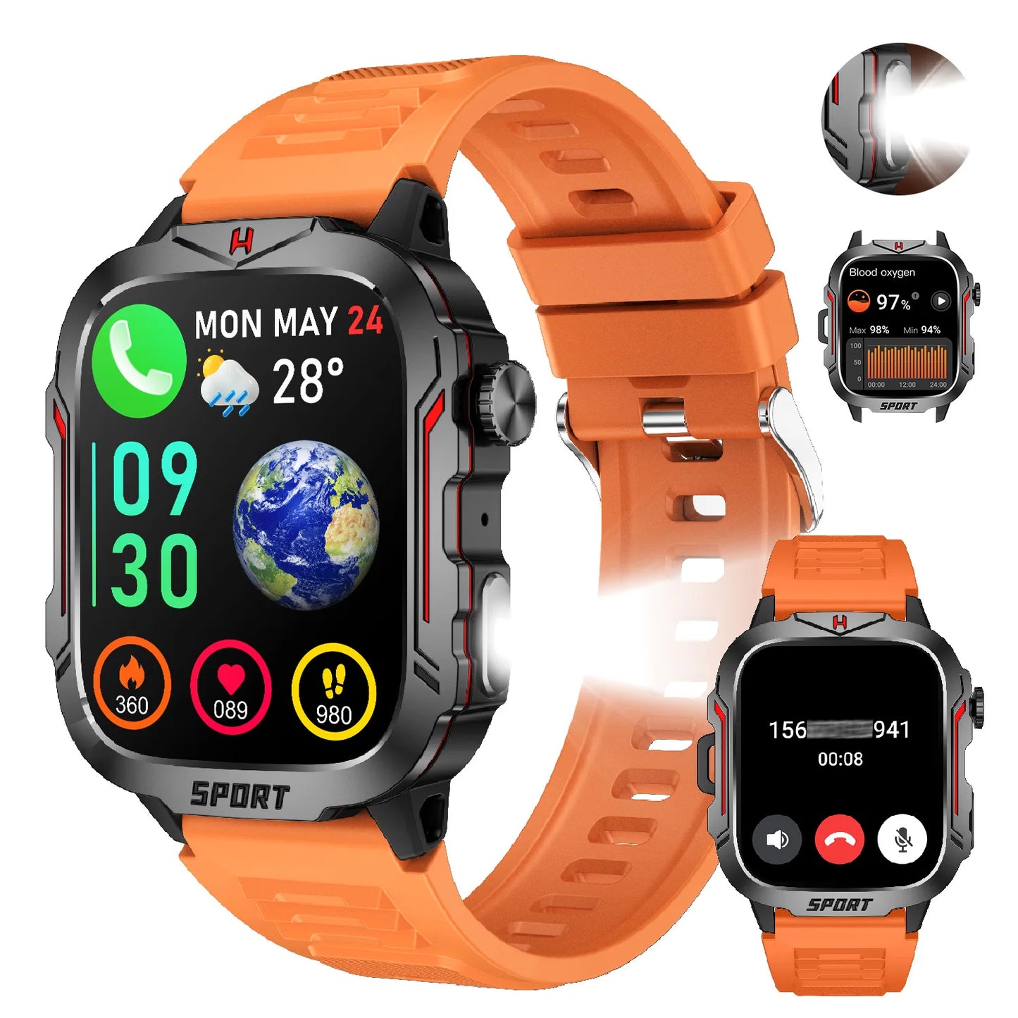 LIVLOV Smart Watch Fitness Tracker And AI Voice Assistant