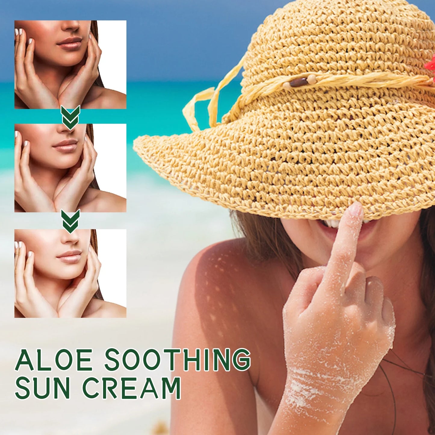 Ouhoe Aloe Vera Protective Cream SPF 50+ Sunscreen Daily