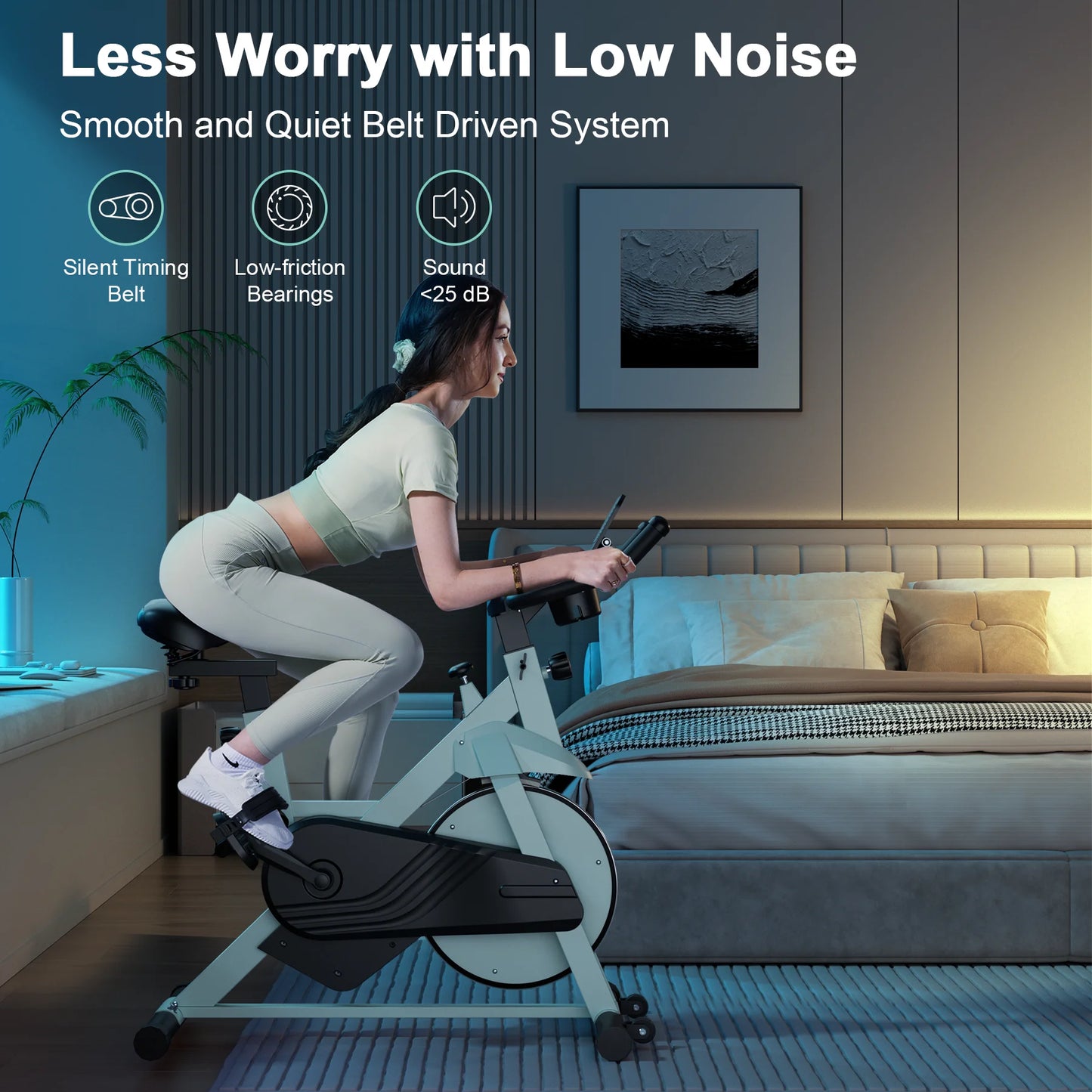 Superun Exercise Bike With 32 Level Magnetic Resistance