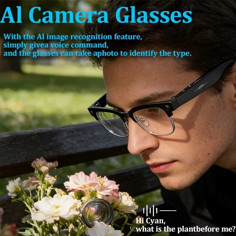 Giinova 800W Smart Video Glasses With Camera 1080P HD Recording