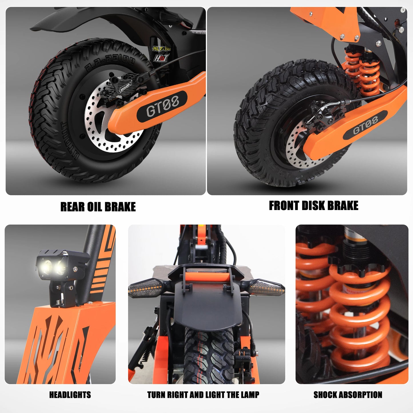 Arwibon 5600W Dual Motor Electric Scooter With Off Road Capabilities