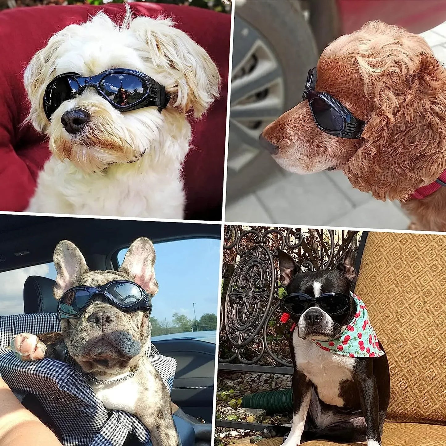 ATUBAN Dog Helmet Sunglasses For Outdoor Protection