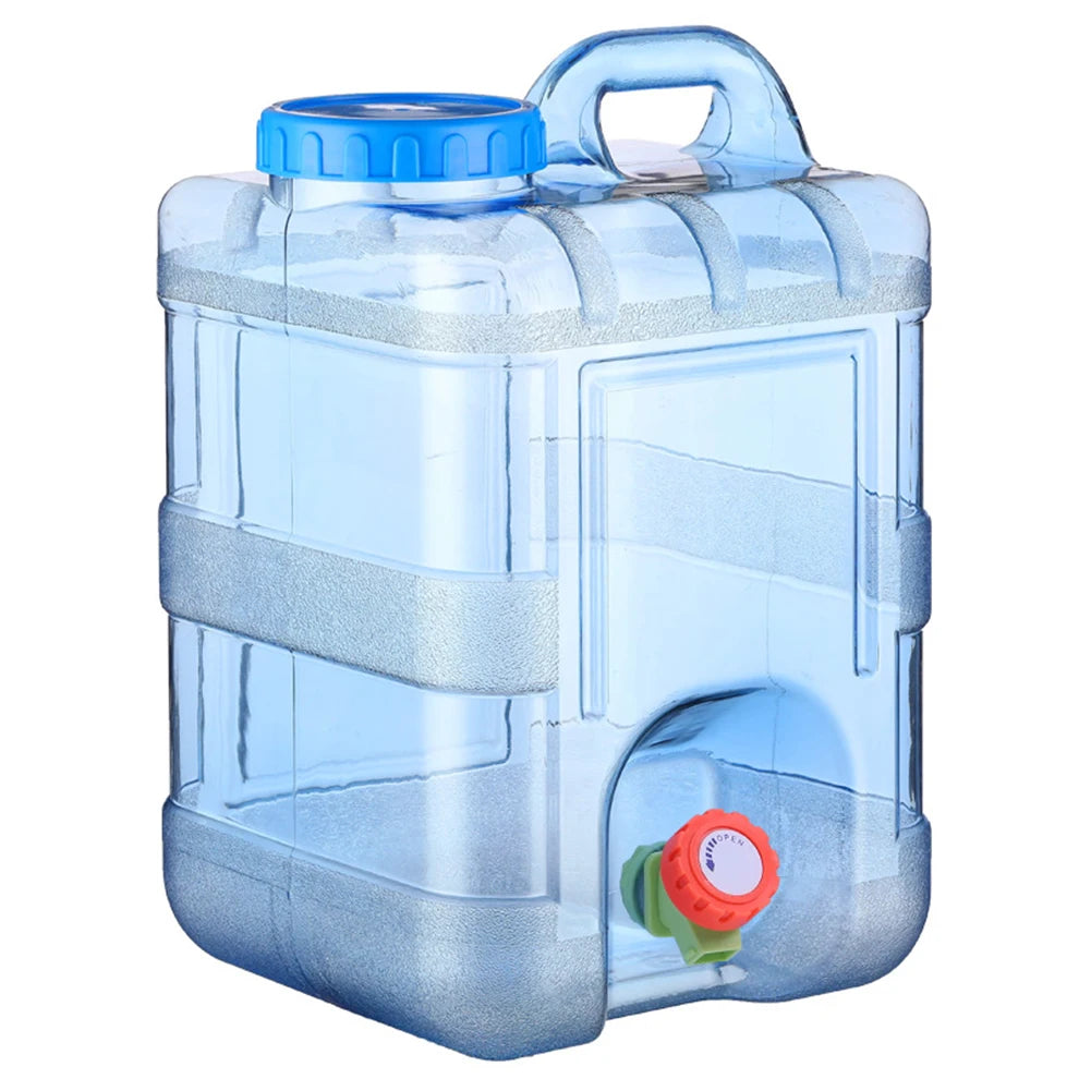 Portable Water Container with Spigot Large Capacity Camping Water Tank Water Storage Container for Hiking Self-Driving Tour