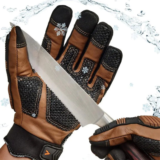 XMSJ Winter Cut-Resistant Work Gloves EN388 Level 3 ANSI A3