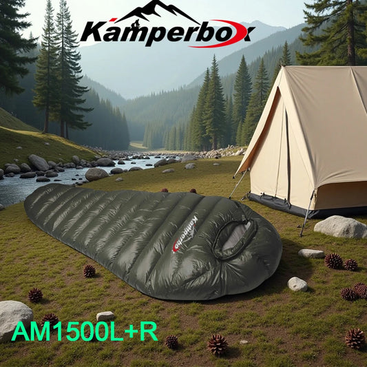 Kamperbox Duck Down Winter Sleeping Bag For Cold Weather Camping