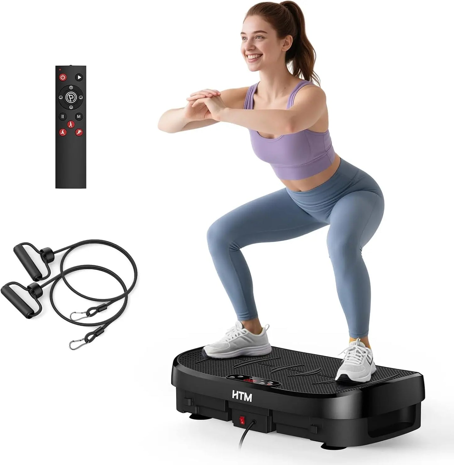HTM Vibration Plate Fat Burning Fitness Platform 120 Levels Home Gym