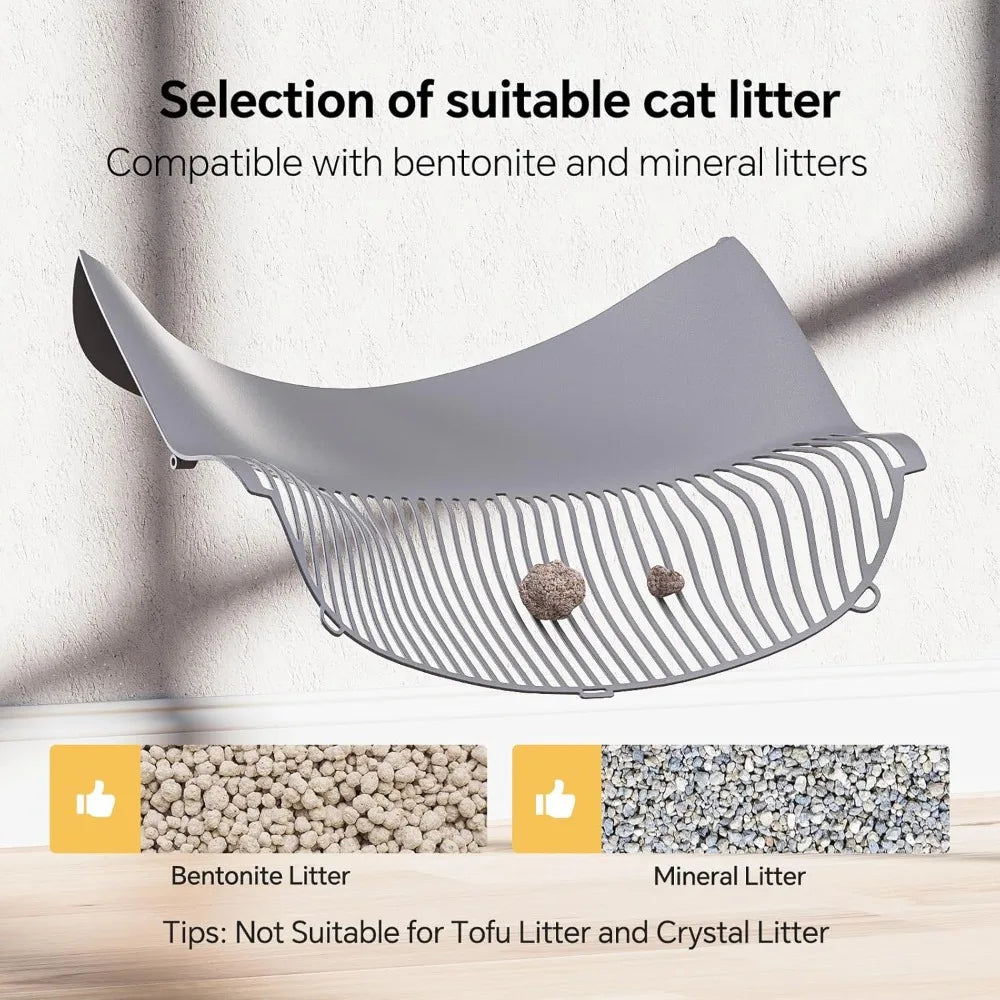 Automatic Self-Cleaning Cat Litter Box for Multiple Cats with Safety Sensors
