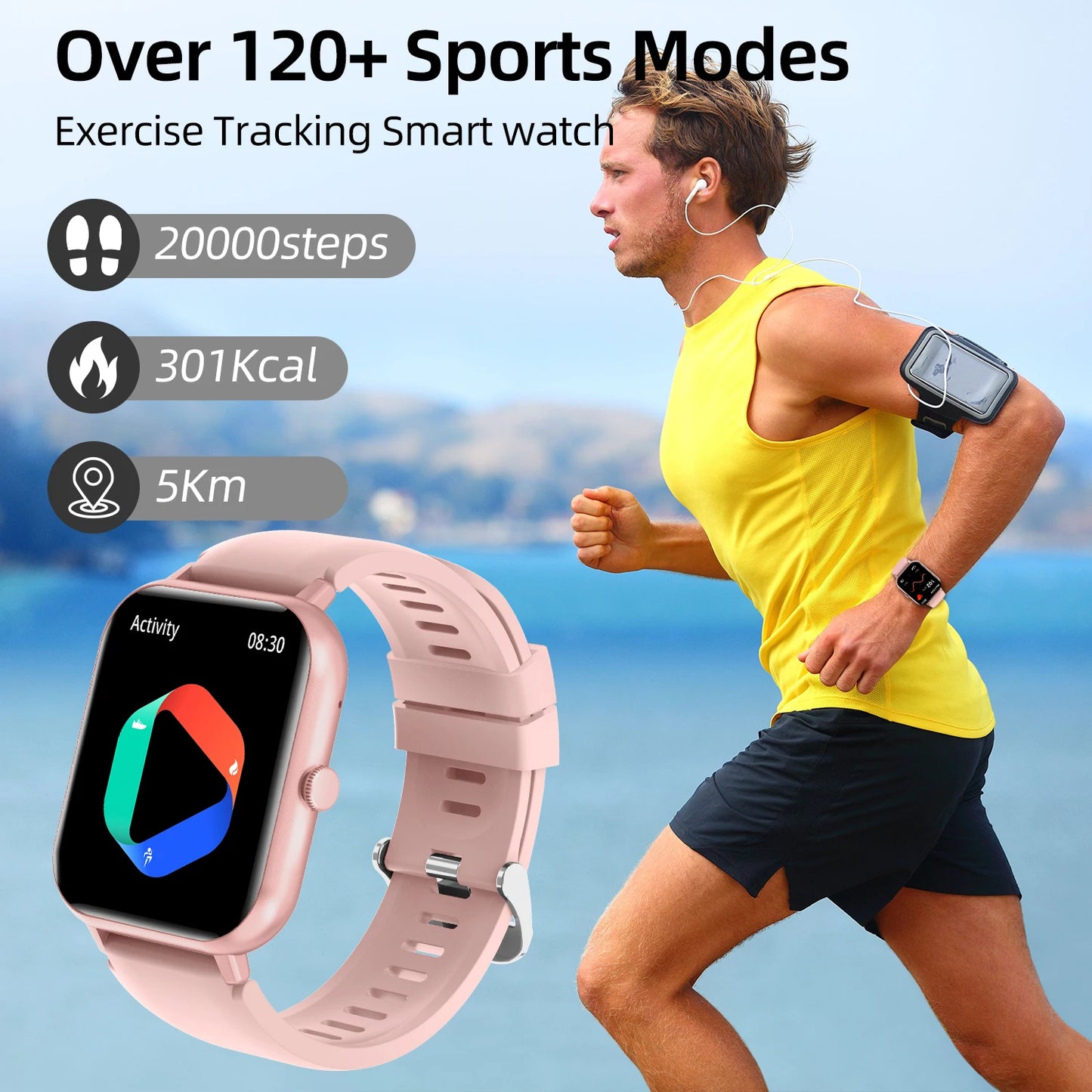 Lifebee Smart Watch Fitness Tracker With 100 Plus Sports Modes