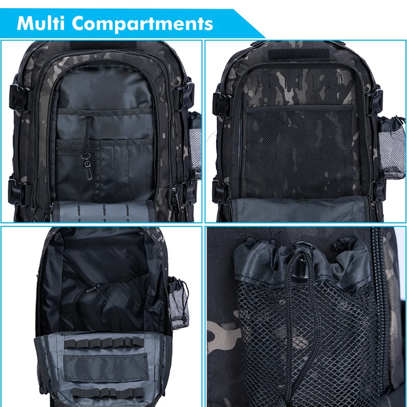 Tactical Backpack Military Assault Pack With MOLLE System