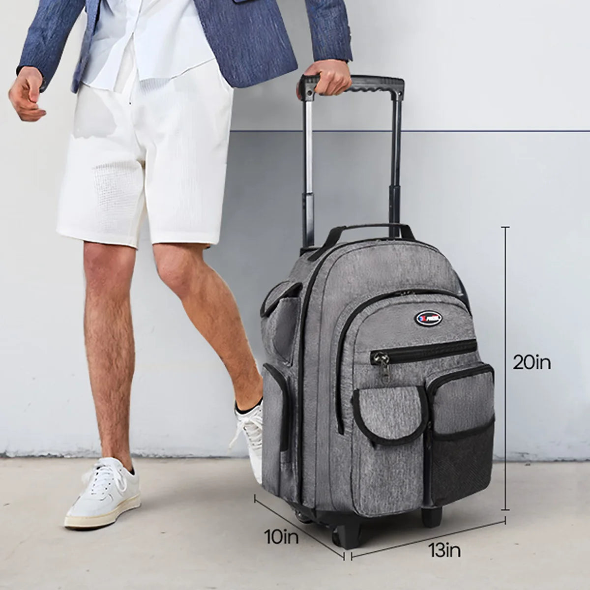 New York XPress Wheeled Travel Backpack For Men Business Class