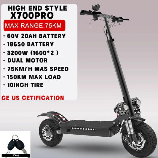 Jueshuai Outdoor Electric Scooter Single Dual Motor Folding Removable Seat