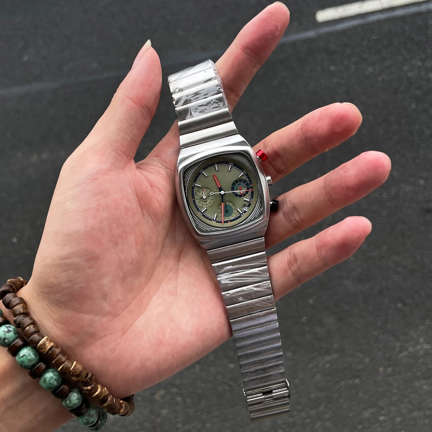 CILOA Men's Stainless Steel Quartz Watch