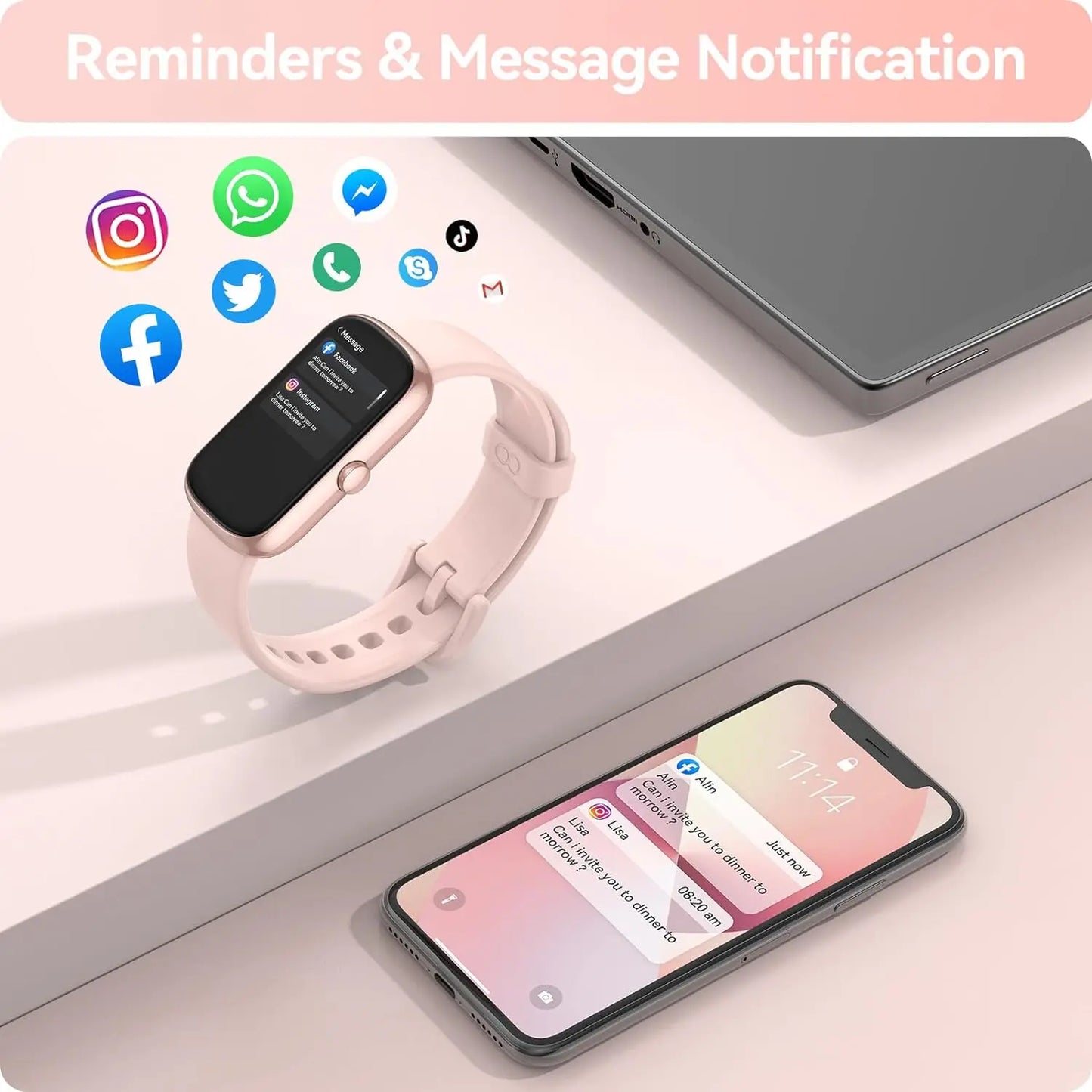 Anyloop Fitness Tracker With Heart Rate And SpO2 Sleep Monitor