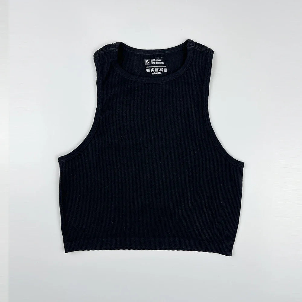 Women Yoga Vest Elastic Gym Crop Top Fitness Tank Pro