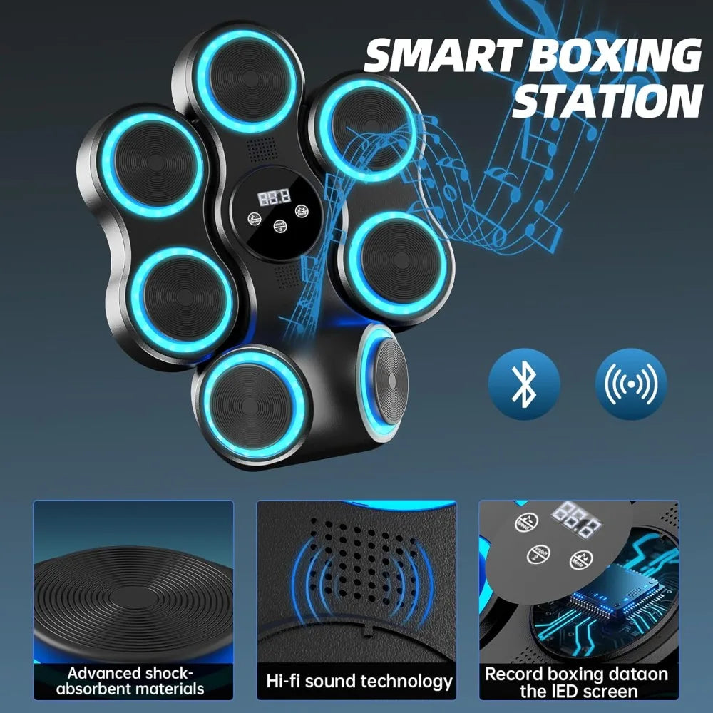 YTYIN Interactive Music Boxing Machine Trainer With Gloves
