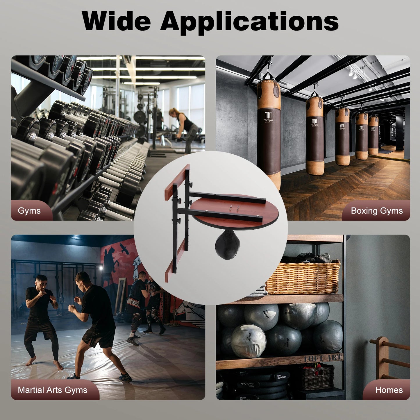 Heavy Duty Adjustable Speed Bag Platform Kit For Boxing Training