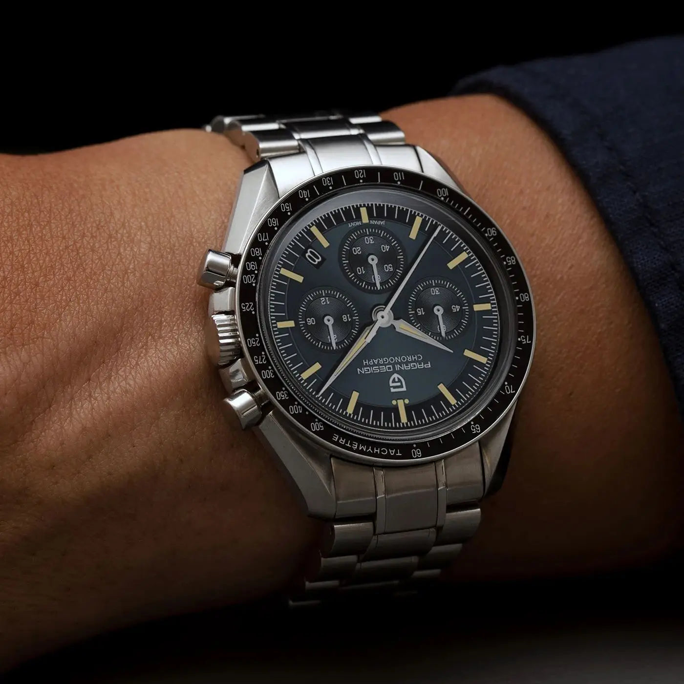 PAGANI DESIGN CK2998 Moon Watch Stainless Steel Chronograph For Men