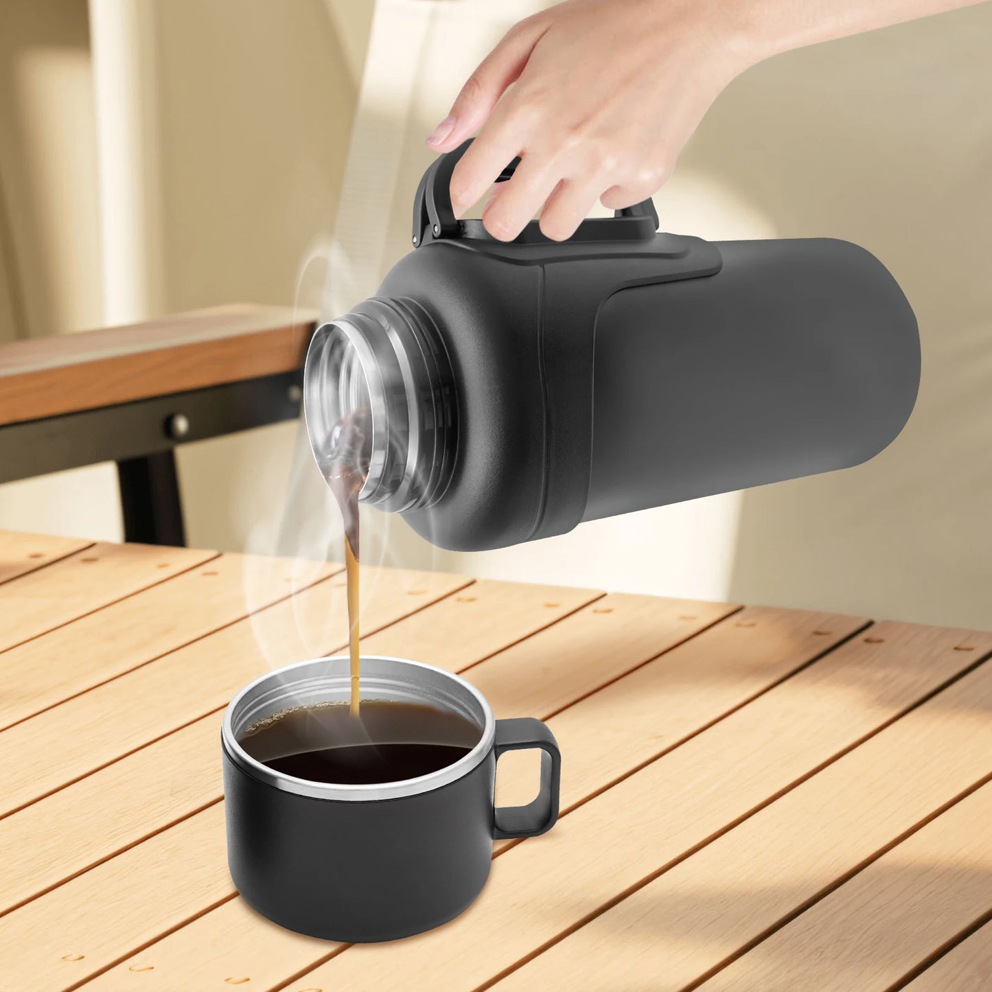 NONEDrinkware Vacuum Insulated Water Bottle for Outdoors and Car