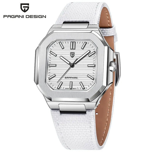PAGANI DESIGN Men's Quartz Wristwatch Stainless Steel Sapphire Waterproof