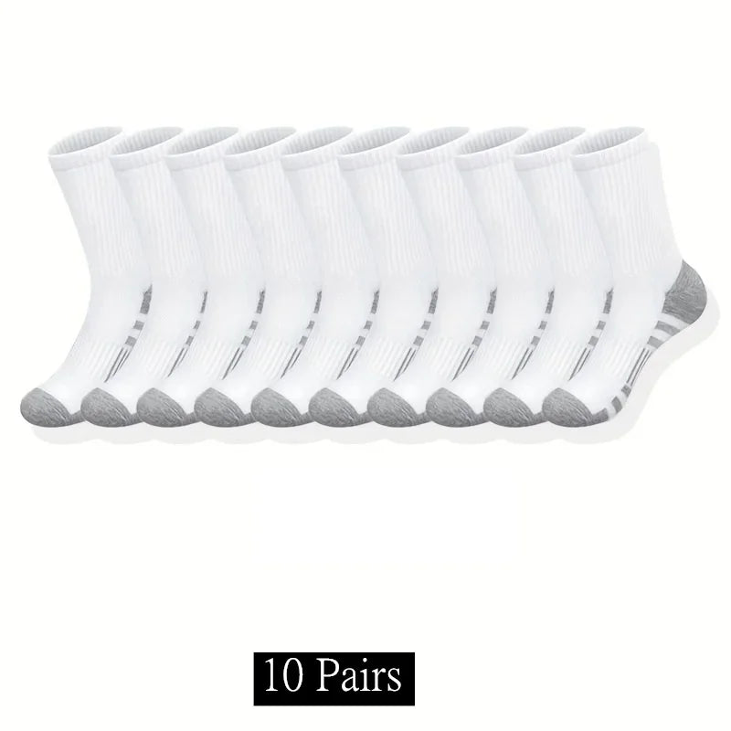 Unisex Men's Classic Crew Socks For Running And Basketball Breathable