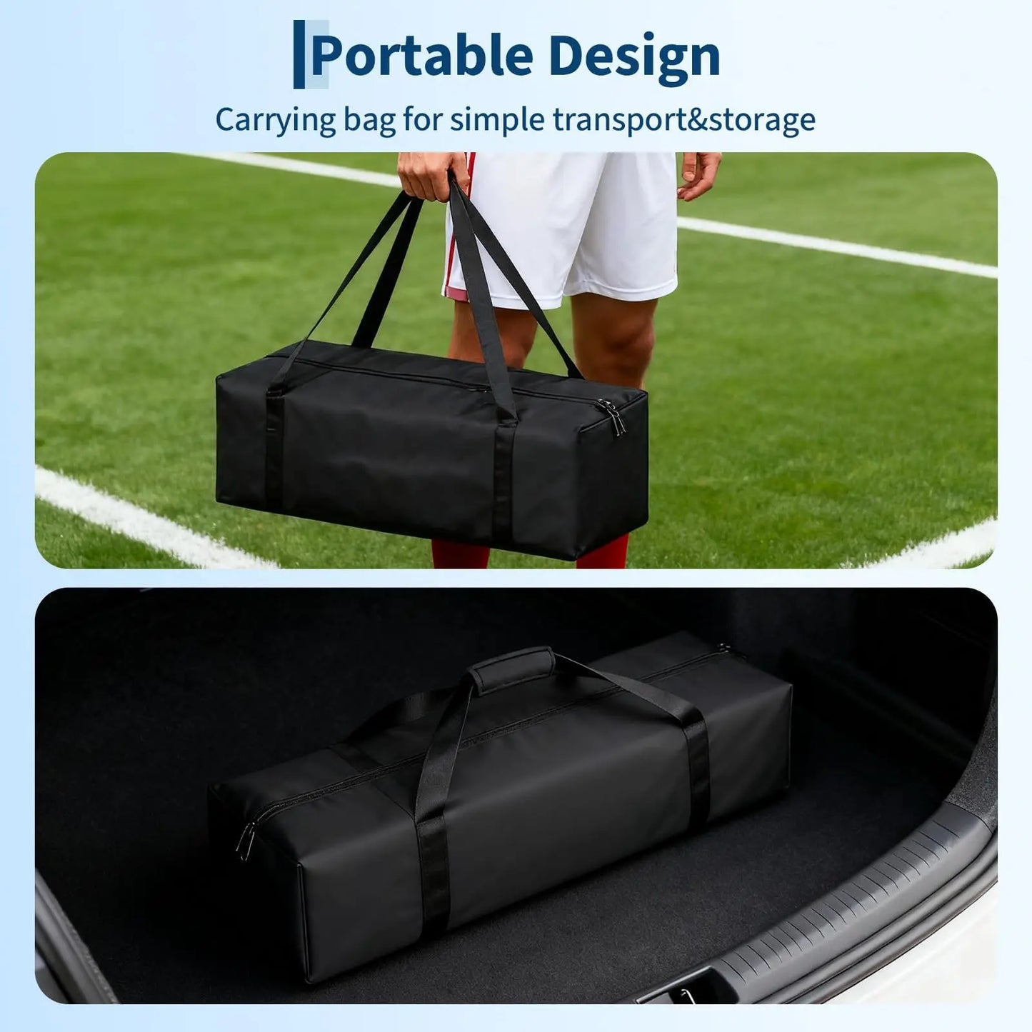 HiMISS Foldable Portable Soccer Goal For Backyard Training Net