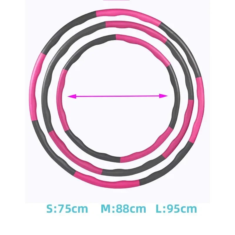 Removable Fitness Hoop for Women Six-Section Exercise Kit