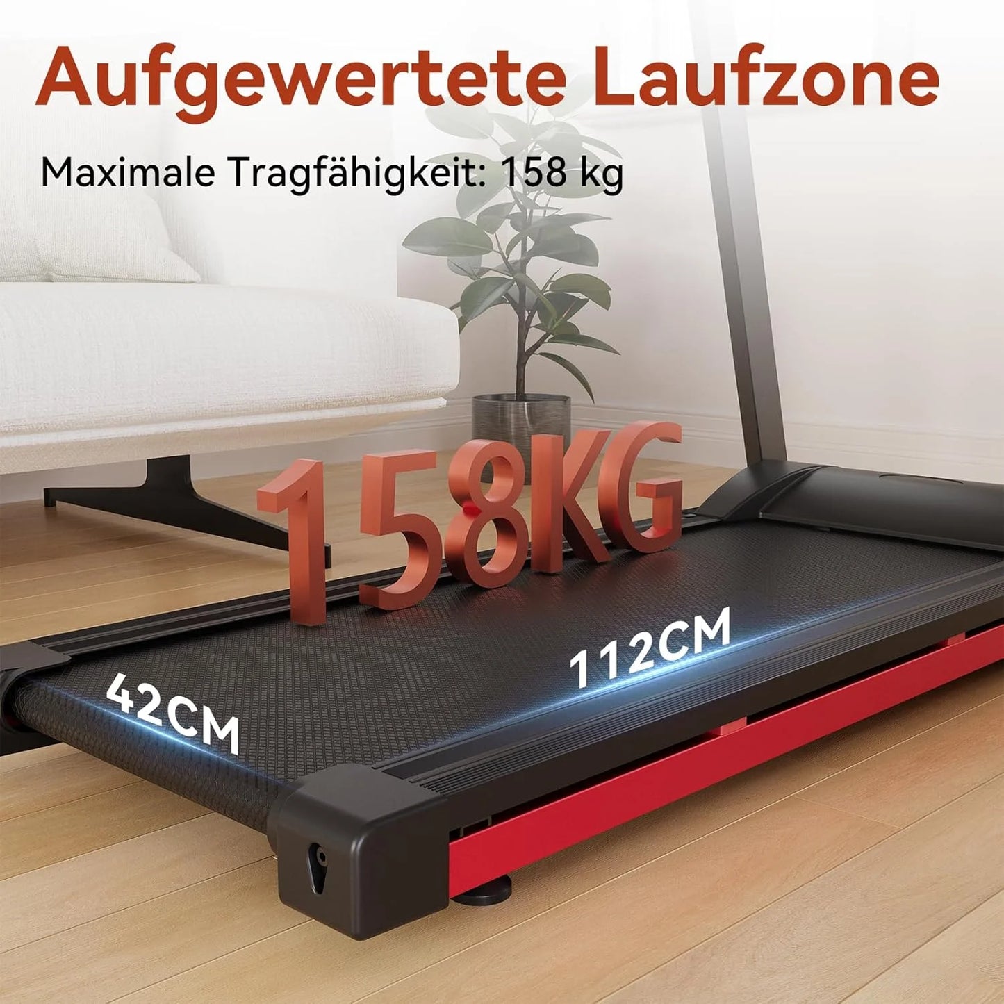 NONE Foldable Treadmill 3.5HP With Incline 350lb Capacity Bluetooth