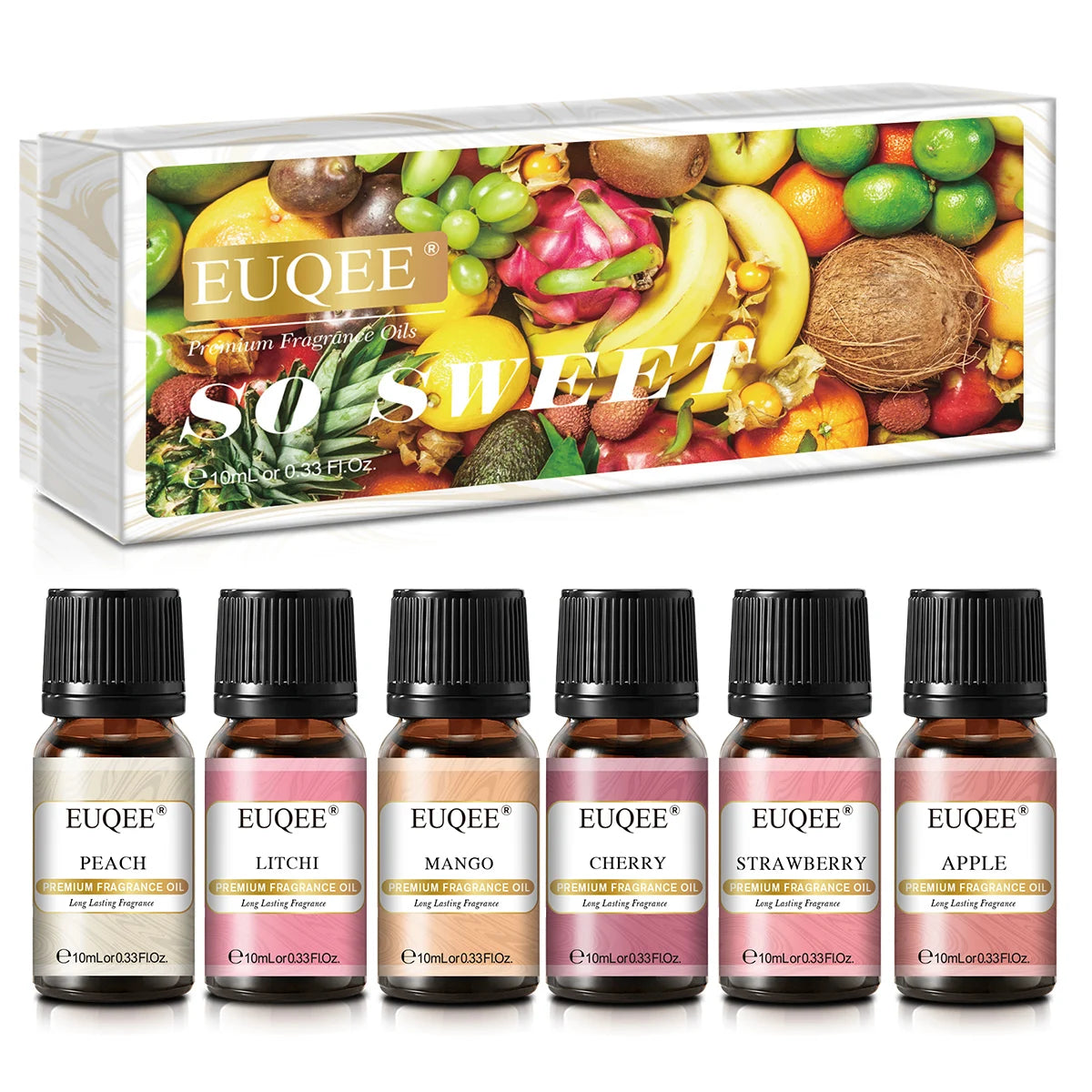 EUQEE Aromatherapy Fragrance Oil Gift Set Six Bottles