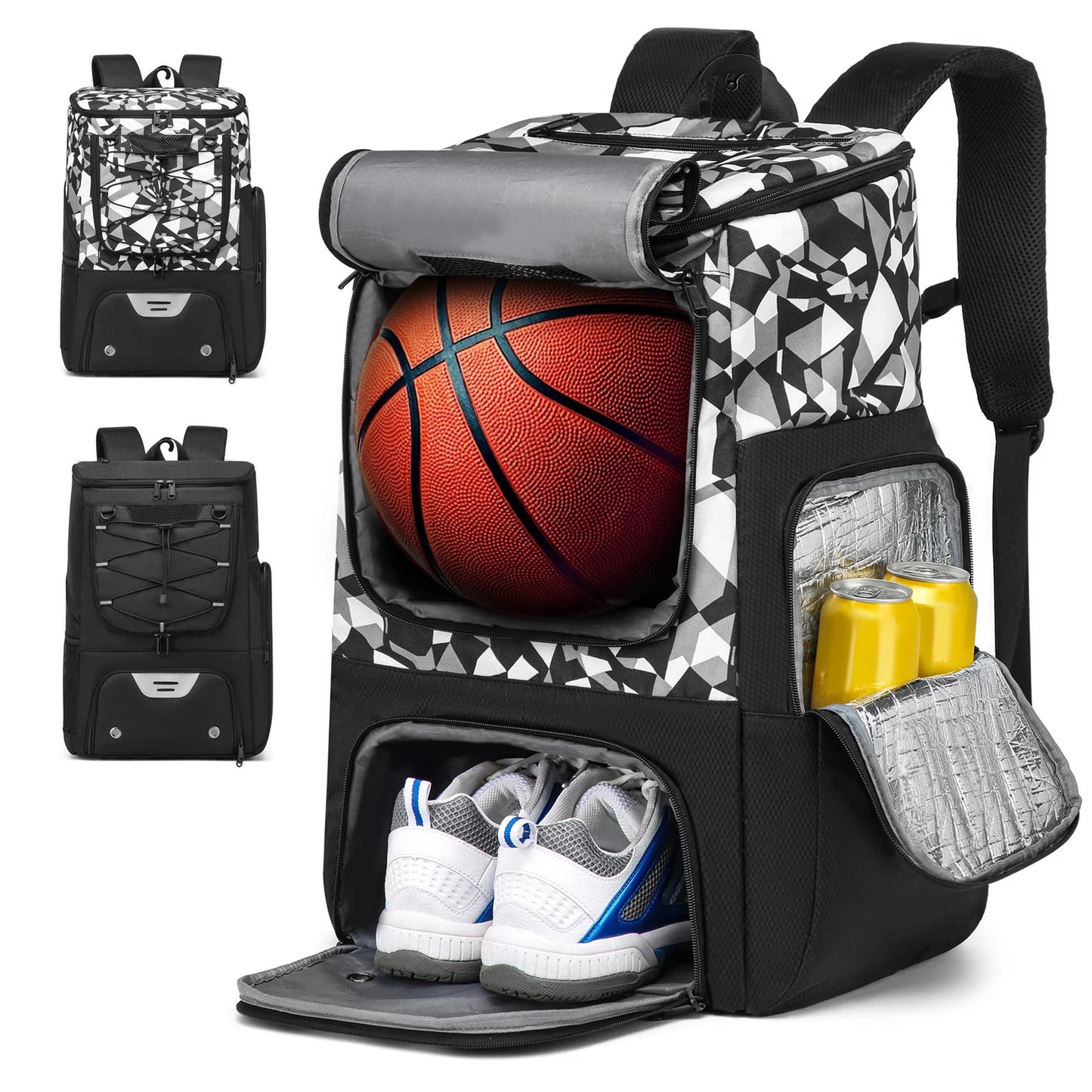 YH GSCN Basketball Backpack With Ball Holder And Shoes Compartment