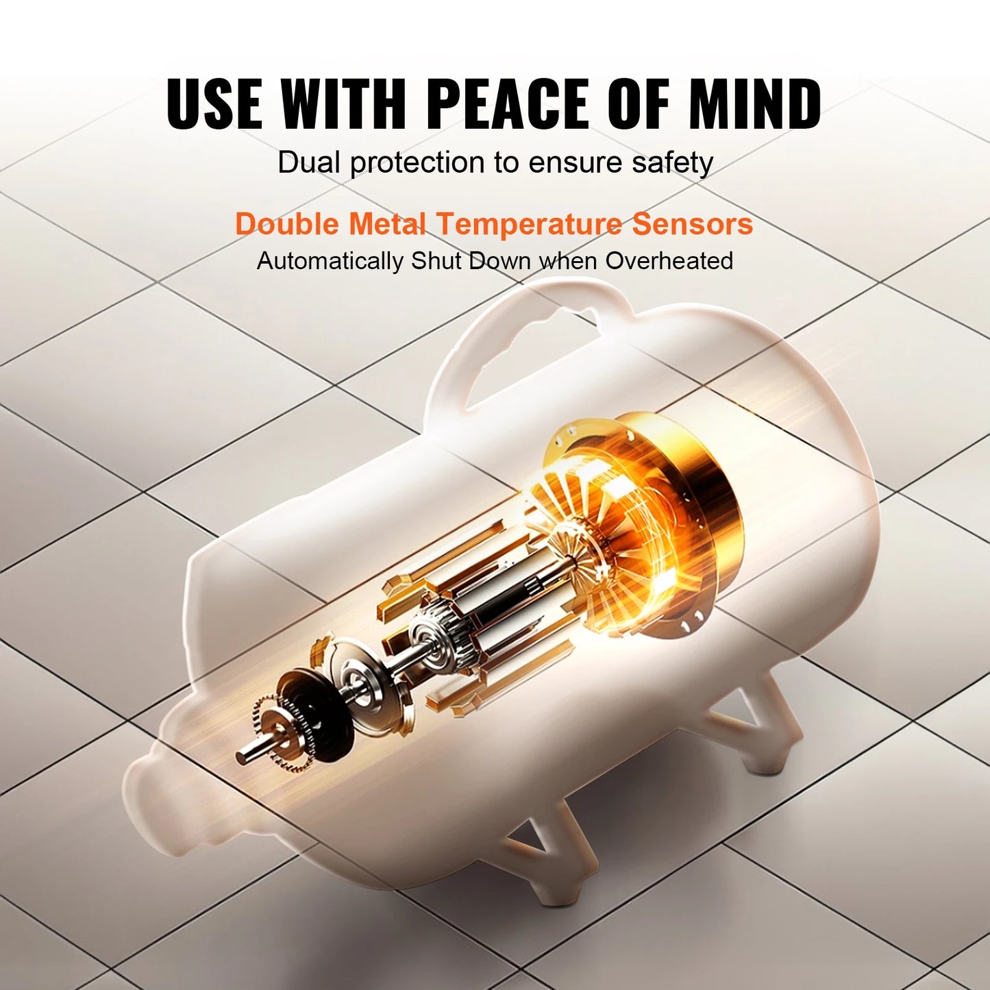 Dog Blow Dryer 2000W With Adjustable Speed And Nozzles