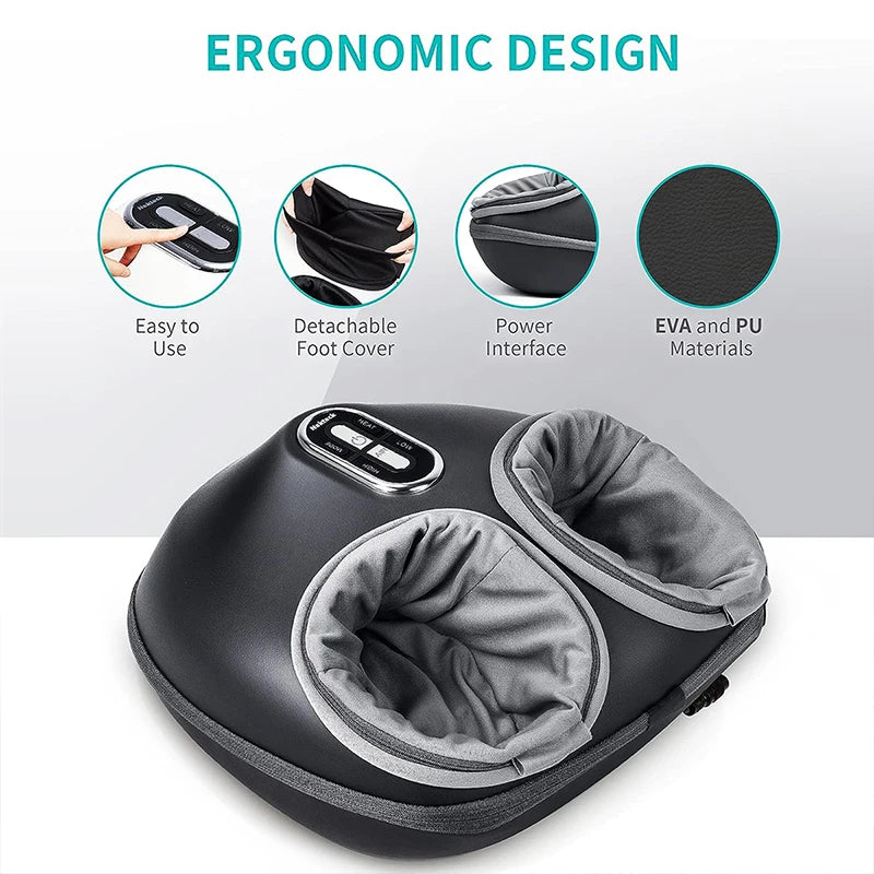 Nekteck Foot Massager With Heating Therapy Air Compression Shiatsu Kneading