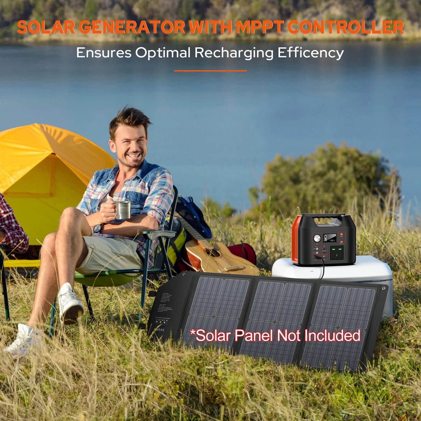 SinKeu Portable Power Station 300W 150W Solar Generator LiFePO4