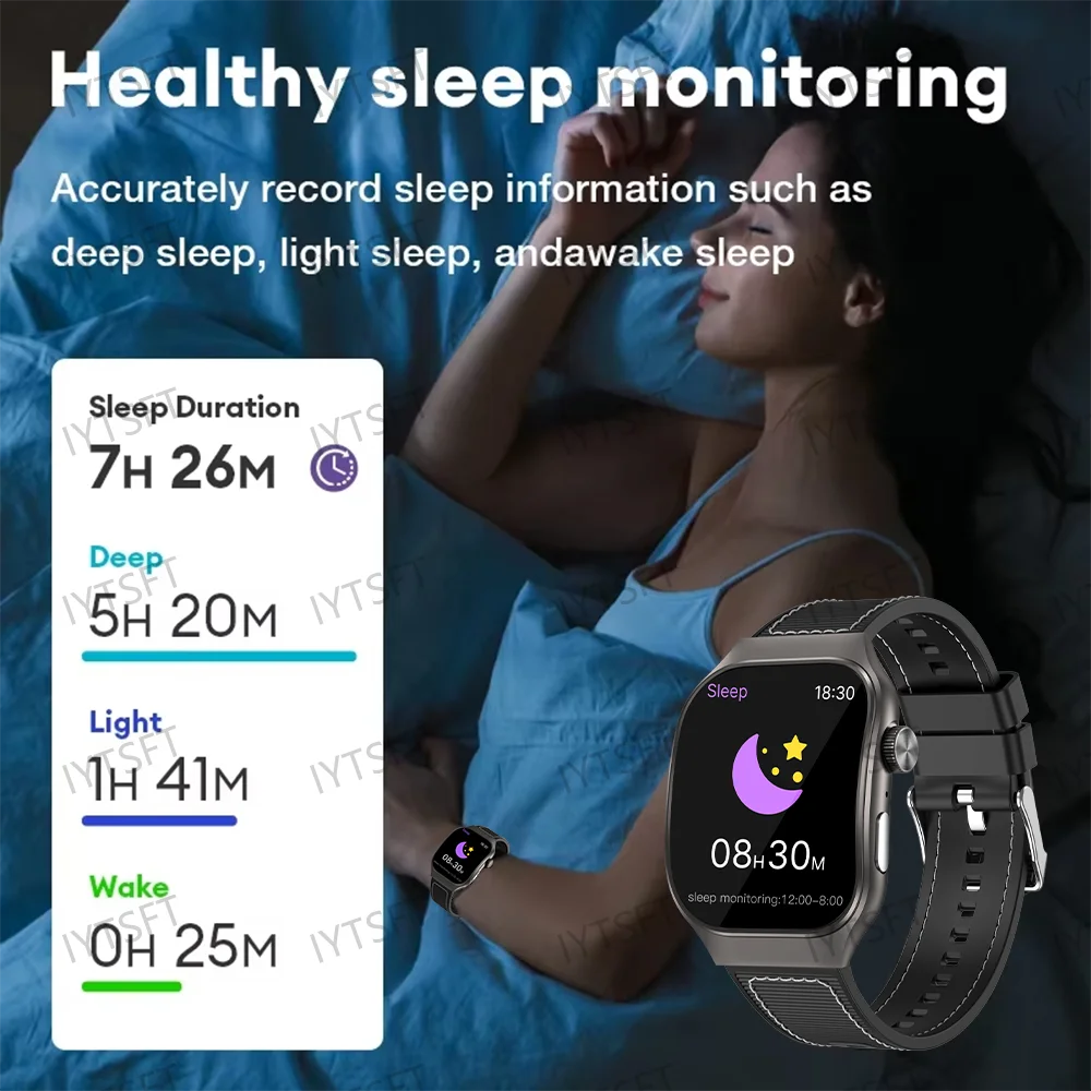 LAXASFIT Curved Screen Smartwatch With Bluetooth Calling Customizable Watch Faces