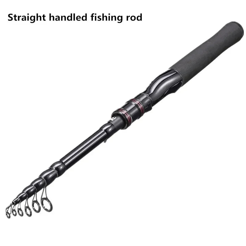 SHIQIAN Telescopic Carbon Fishing Rod With Spinning Grip