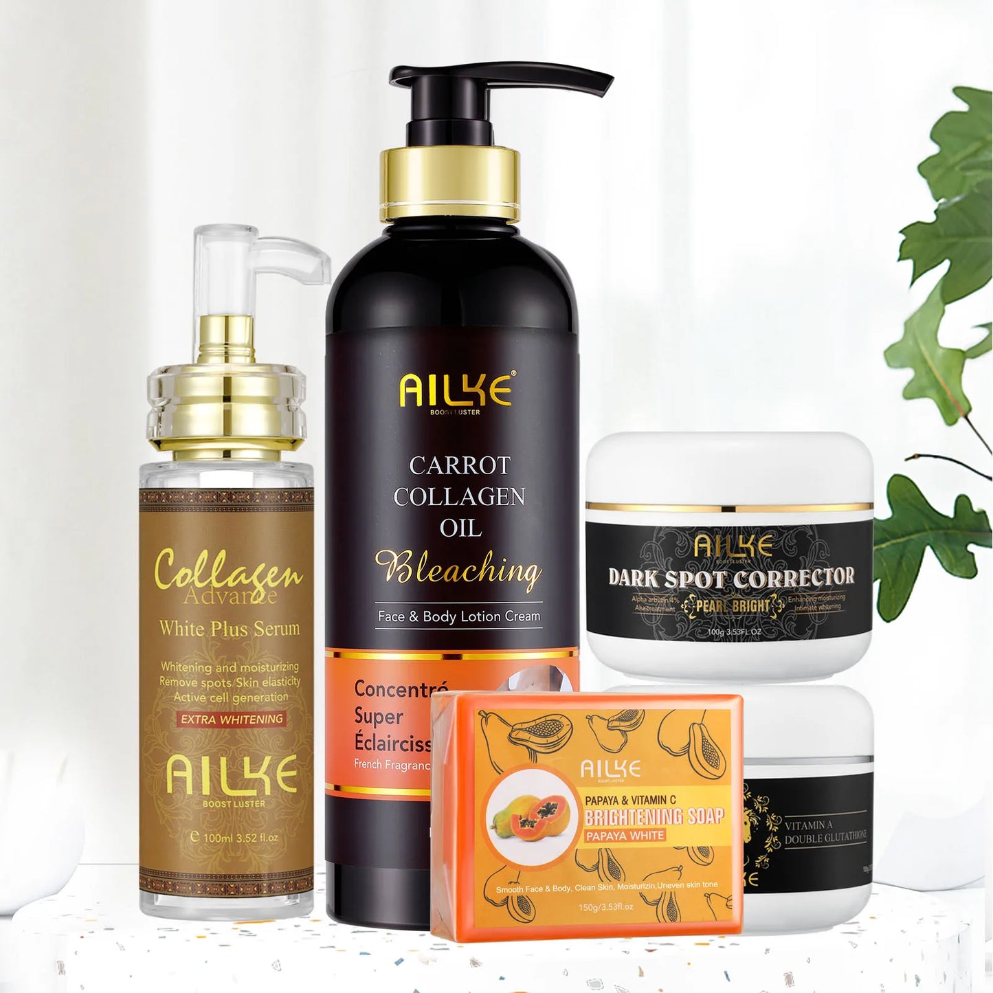 AILKE Collagen 5in1 Skin Care Kit Radiant Complexion Elixir
