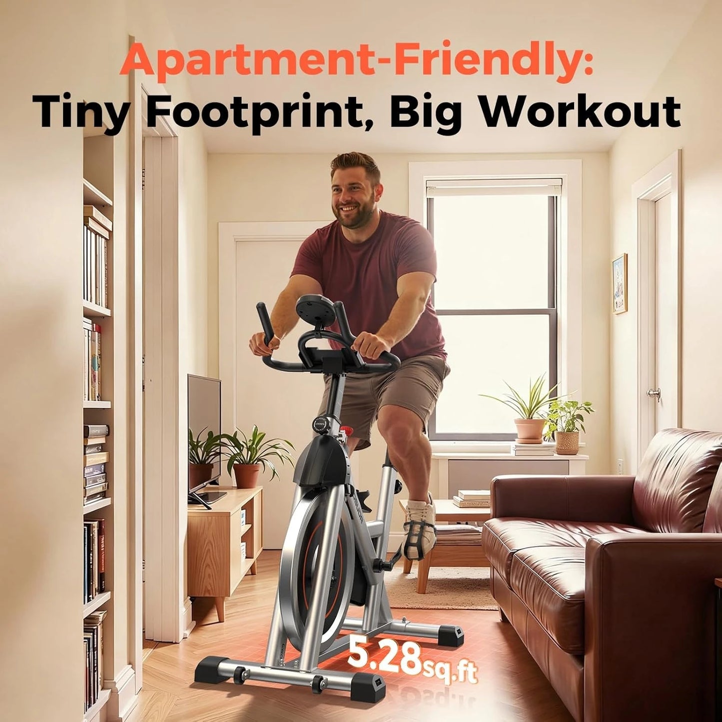 YOSUDA Exercise Bike With Exclusive App 300 Pounds Weight Capacity