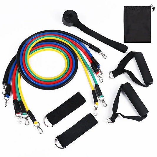 Multifunction Fitness Tension Rope 5-Tube Resistance Band