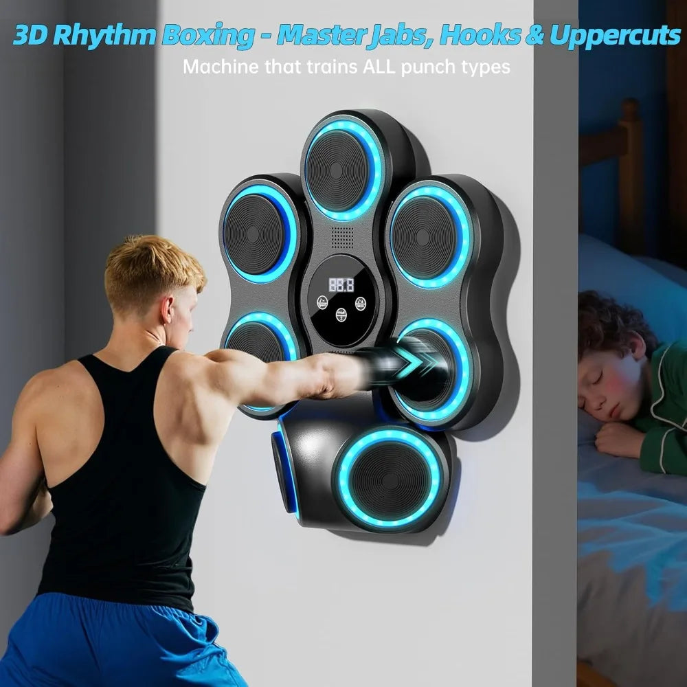 YTYIN Interactive Music Boxing Machine Trainer With Gloves