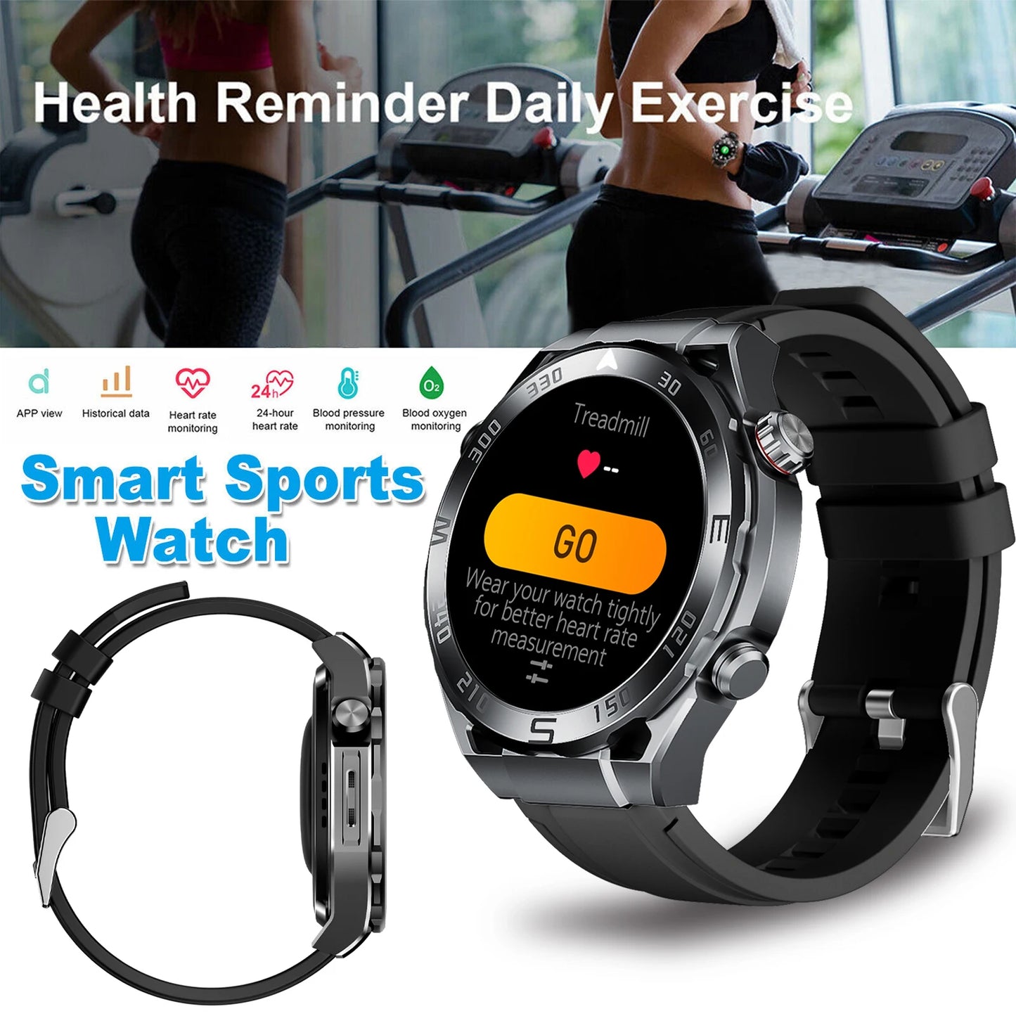 WO X5 Pro Max Sports Smartwatch NFC Health Monitor Android