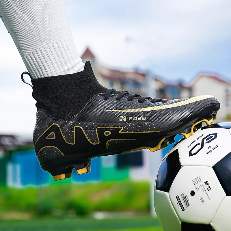 Sxfdneay Mens Soccer Shoes Professional Lightweight Non Slip Cleats