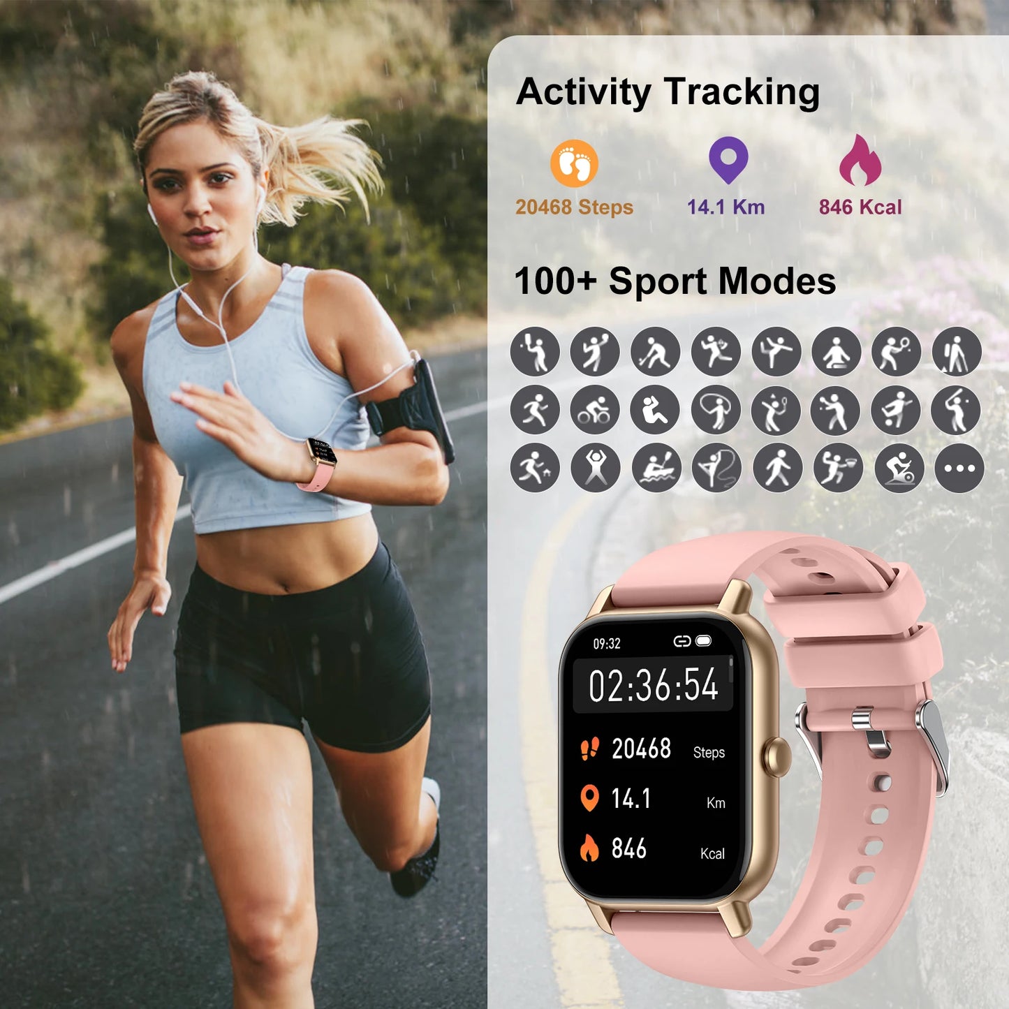 EIGIIS P66D Smart Watch Health Monitoring IP68 Waterproof