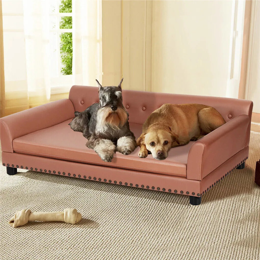 Bingopaw Luxury Raised Dog Sofa Bed With Removable Cushion
