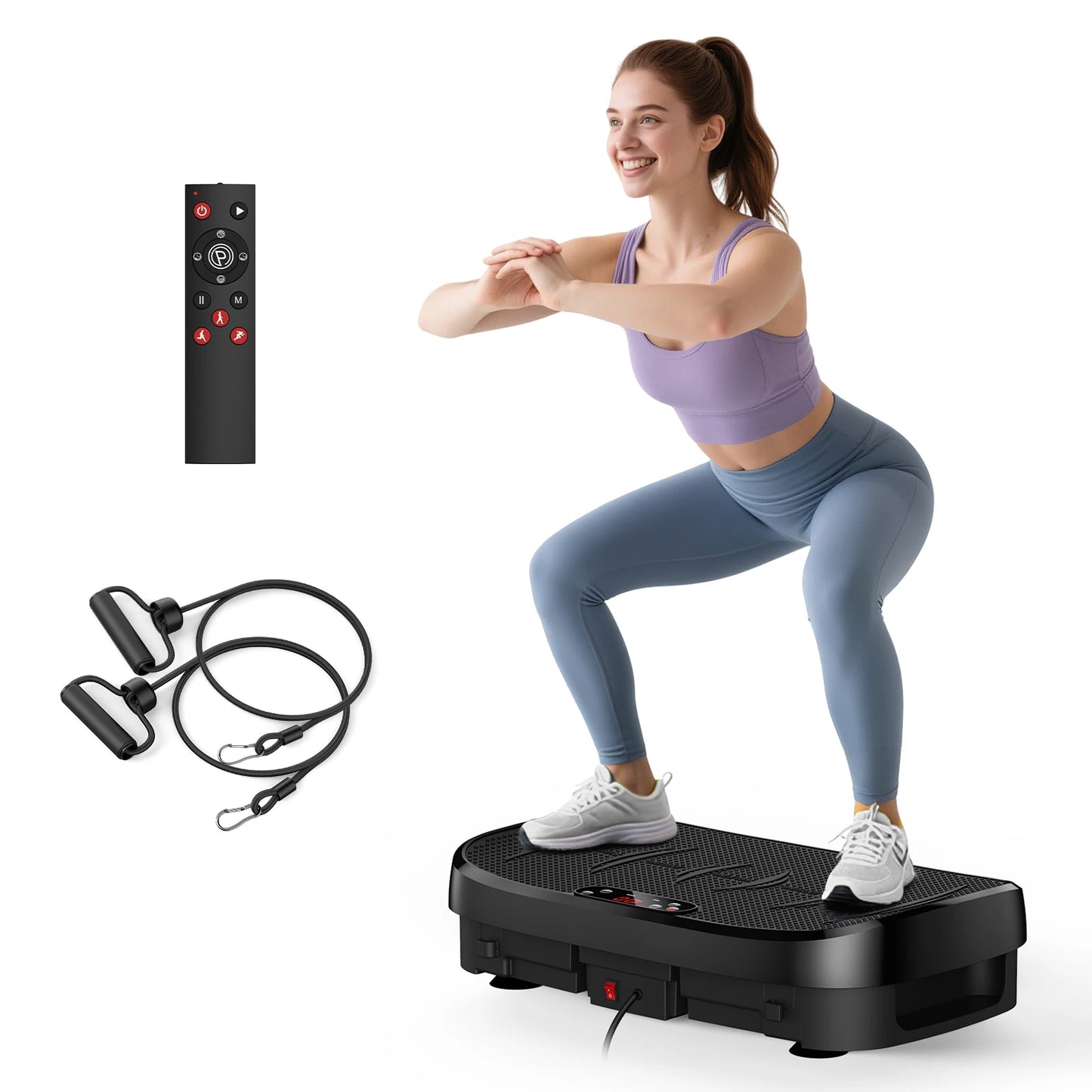 HTM Vibration Plate Fat Burning Fitness Platform 120 Levels Home Gym