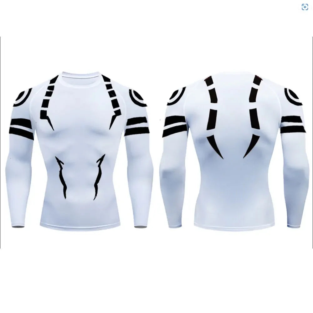 Anime Jujutsu Kaisen Sukuna 3D Print Compression T Shirt