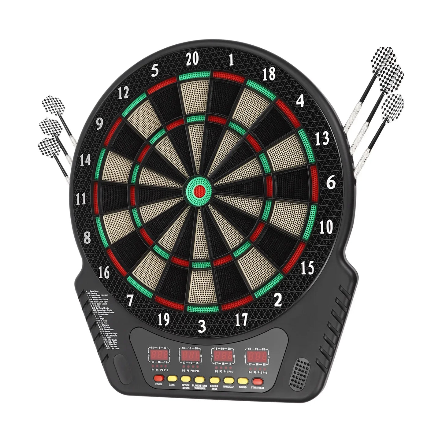 Hign-concerned Electronic Dart Board With 27 Games And Darts