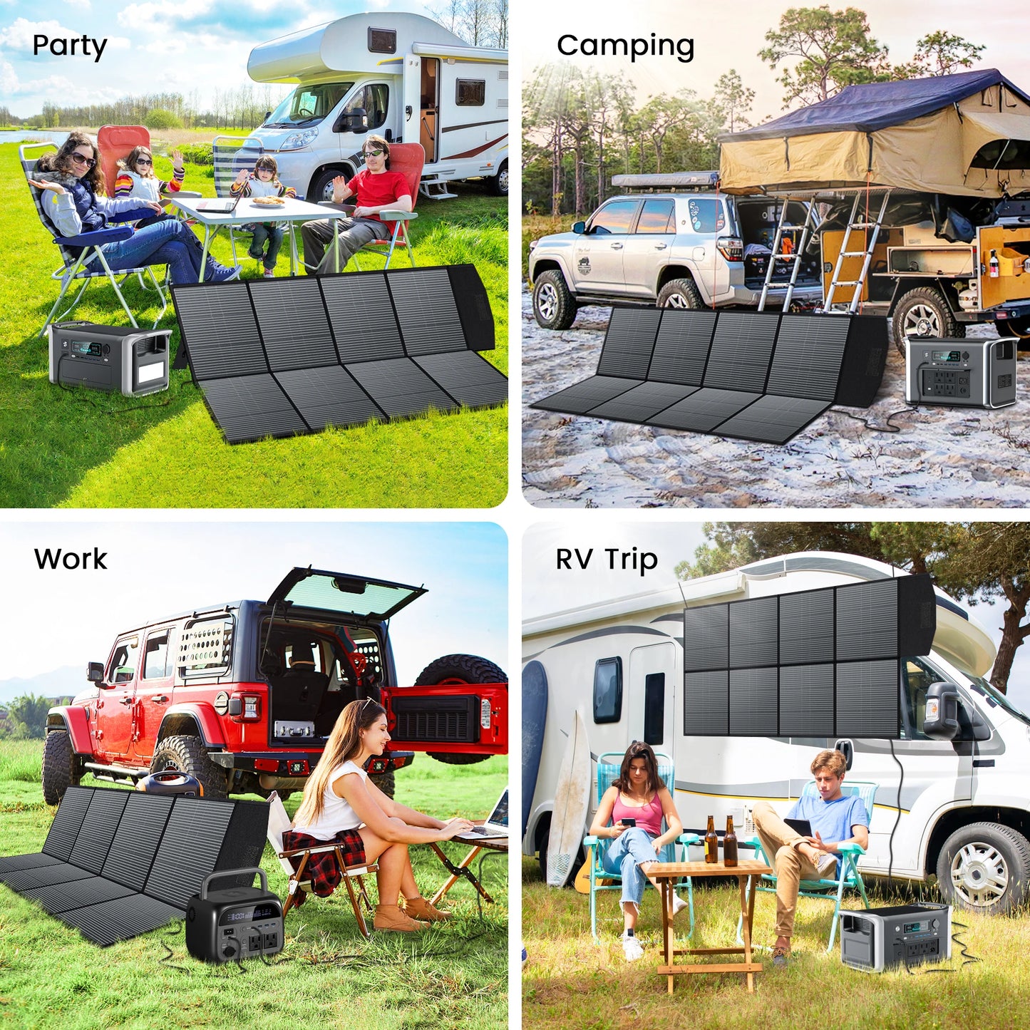 Ctolity 400W 200W 100W 54W 36W 21W Portable Solar Panel, kit solar generator, Foldable camping equipment, 18V MPPT Control