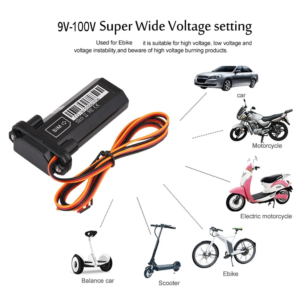 APWIKOGER GSM Motorcycle GPS Tracker Real-Time Tracking Alarms