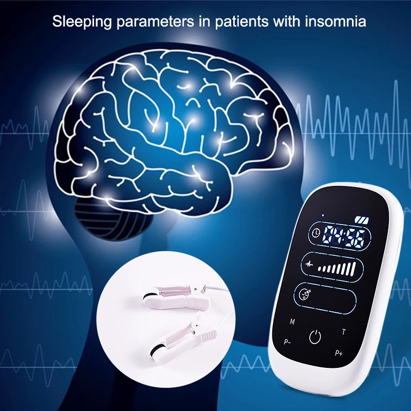 ATANGCES CES Insomnia Device Cranial Electrotherapy Stimulation Ear Clip