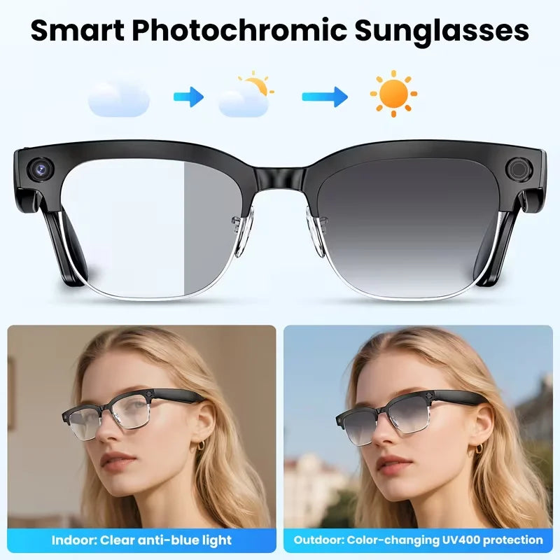 Giinova 800W Smart Video Glasses With Camera 1080P HD Recording